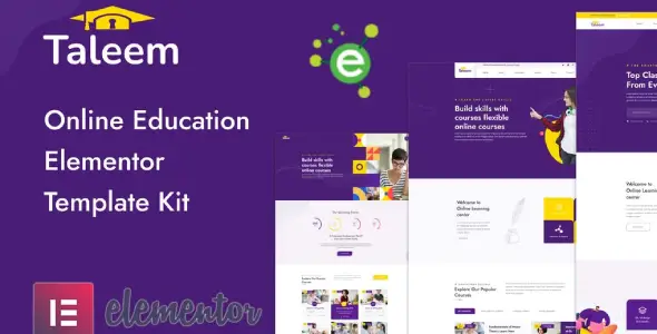 Taleem – Online Education Elementor Template Kit